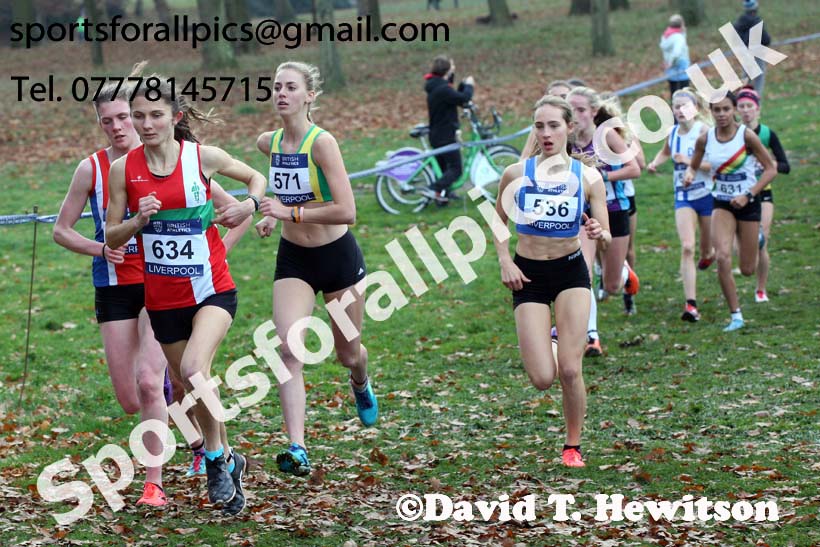 Womens under-17s and junior British Athletics Liverpool Cross Challenge, Sefton Park, Liverpool. Photo:  David T. Hewitson/Sports for All Pics